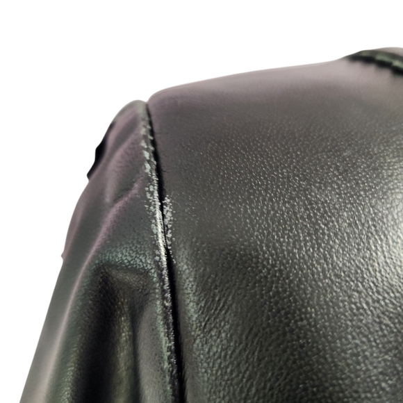 Alaska vintage Button-down Leather Jacket Size Small black - Picture 5 of 11